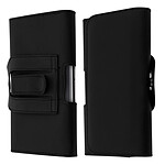 Avizar Etui Ceinture Smartphone 5.3, 5.5 Housse Protecteur Attache Clip/Passant - Noir