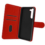 Avizar Housse Samsung Galaxy S23 Plus Clapet Portefeuille Fonction Support Vidéo rouge Chesterfield