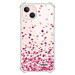 Evetane Coque iPhone 13 anti-choc souple angles renforcés transparente Motif Confettis De Coeur