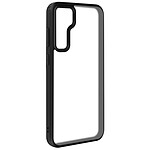 Avizar Coque pour Samsung S24 Rigide Coins Antichoc Dos Givré Noir