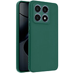 Avizar Coque pour Xiaomi 14T Pro Silicone Souple Mate Vert Foncé