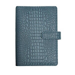 EXACOMPTA Organiseur Exatime 17 light Baby Croco 14 x 19 cm Semainier Bleu gris