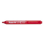 PENTEL Marqueur Permanent Rétractable PENTEL PEN NXS15 Corps Fin Rouge x 12