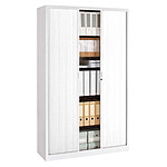 VINCO Armoire Monoclass120 H.198x L.120xP.43 cm 4 Tablettes Blanc