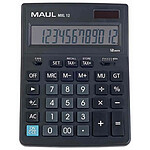 MAUL Calculatrice de bureau MXL 12, 12 chiffres, noir