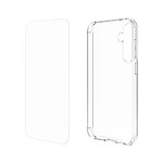 Myway Coque pour Galaxy S23 FE Souple en TPU et Protection d'Écran en Verre Trempé Transparent