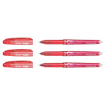 PILOT Stylo roller FriXion Point 0,5 Rouge x 3