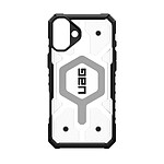 UAG Coque pour iPhone 16 Plus MagSafe Renforcée Antimicrobienne Série Pathfinder Blanc / Noir