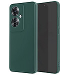 Avizar Coque pour Oppo Reno 11F Silicone Finition Mate Soft Touch Vert Foncé