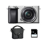 SONY ALPHA 6100 SILVER + 16-50 + Sac + SD 8 Go