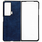 Avizar Coque pour Honor Magic Vs Aspect Cuir Rigide Design Fin  Bleu