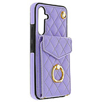 Avizar Coque Cordon pour Samsung Galaxy A54 5G Dos Portefeuille Bague Support  Violet Clair