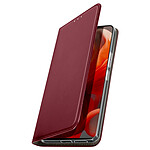 Avizar Étui pour Motorola Moto G85 Clapet Magnétique Porte-carte Bordeaux