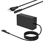 Avizar Chargeur Secteur 44W pour Microsoft Surface charge rapide Noir