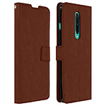 Avizar Housse OnePlus 8 Étui Folio Porte-carte Fonction Support Vintage Marron