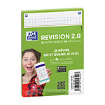 OXFORD Paquet de 32 Fiches Bristol revision 2.0 Non Perforées 105x148 mm A6 Q5/5 vert