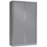 VINCO Armoire Monobloc H160xL100xP43 cm 3T Alu Rideaux Alu