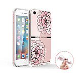 LaCoqueFrançaise Coque iPhone 7/8/ iPhone SE 2020 360 intégrale transparente Motif Rose Pivoine Tendance