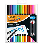 BIC BIC Feutre DUAL BRUSH, 2en1, étui de 12, couleurs assorties