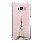 LaCoqueFrançaise Coque Samsung Galaxy S8 Plus Silicone antichocs Solides coins renforcés  transparente Motif Illumination de paris