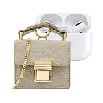 IDEAL OF SWEDEN Mini Sac pour AirPods Toute Génération Modèle Cleo avec Bandoulière Ajustable Beige