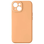 Avizar Coque Silicone pour iPhone 15 Caméra Protégée Doux au Toucher  Orange