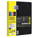 OXFORD Cahier ETUDIANT 'Nomadbook' 24x31 cm Quad 5x5 160 pages 90g avec chemise intégrée