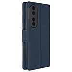 Avizar Étui pour Honor 90 Porte-carte Support Vidéo Design Fin  Bleu Nuit