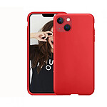 Jaym Coque pour Apple iPhone 12 Mini Premium Silicone Microfibre Rouge