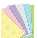 FILOFAX Recharge Carnet Notebook A5 PAPIER PASTEL POINTILLES ASS