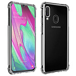 Avizar Pack Protection Galaxy A40 Coque Souple + Film Verre Trempé 9H Transparent