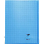 CLAIREFONTAINE Cahier protège-cahier Koverbook Piqué Polypro A4 160 P Q 5x5 Coloris Aléatoire