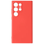 Avizar Coque pour Samsung Galaxy S24 Ultra Semi-rigide Soft-touch Fast Cover Corail