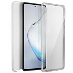 Avizar Coque Samsung Galaxy Note 10 Lite Arrière Rigide + Avant Souple Transparent