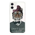 Evetane Coque iPhone 12 mini 360 intégrale transparente Motif Tigre Fashion Tendance