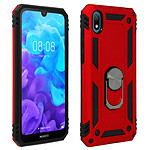 Avizar Coque Huawei Y5 2019 et Honor 8S Bi matière Bague Fonction Support rouge