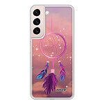 Evetane Coque Samsung Galaxy S22 5G 360 intégrale transparente Motif Attrape rêve rose Tendance