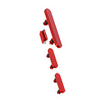 Clappio Bouton Power, Volume et Silencieux pour iPhone 13 et 13 Mini Rouge