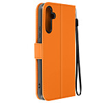 Avizar Étui Grenouille pour Samsung A34 5G Portefeuille Support Dragonne Orange