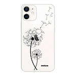 Evetane Coque iPhone 12 mini 360 intégrale transparente Motif Pissenlit Tendance