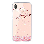 Evetane Coque Huawei P20 Lite silicone transparente Motif Chute De Fleurs ultra resistant