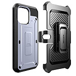 Supcase Coque pour iPhone 14 Pro Max Multicouche Clip ceinture et béquille support Unicorn Beetle Pro  Violette