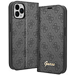 Guess Étui Luxe pour iPhone 14 Pro Max Porte-cartes Design Élégant Motif 4G Noir