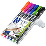 STAEDTLER Marqueur permanent 318F Lumocolor, étui de 6 WP6-1