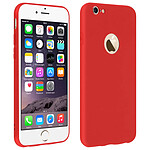 Forcell  Coque iPhone 6 , iPhone 6S Coque Soft Touch Silicone Gel Souple Rouge