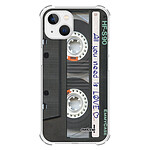 Evetane Coque iPhone 13 Mini anti-choc souple angles renforcés transparente Motif Cassette