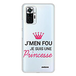 Evetane Coque Xiaomi Redmi Note 10 Pro 360 intégrale transparente Motif Je suis une princesse Tendance