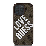 Guess Coque de Protection pour iPhone 16 Pro MagSafe Modèle 4G Marron