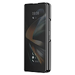 Avizar Coque à Clapet Clear View pour Samsung Galaxy Z Fold 4 avec Clapet Miroir Support Vidéo  noir