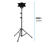 Avizar Trépied Tablette 7 à 10'' Support Hauteur max 1.2m Rotatif 360° Pieds ajustables